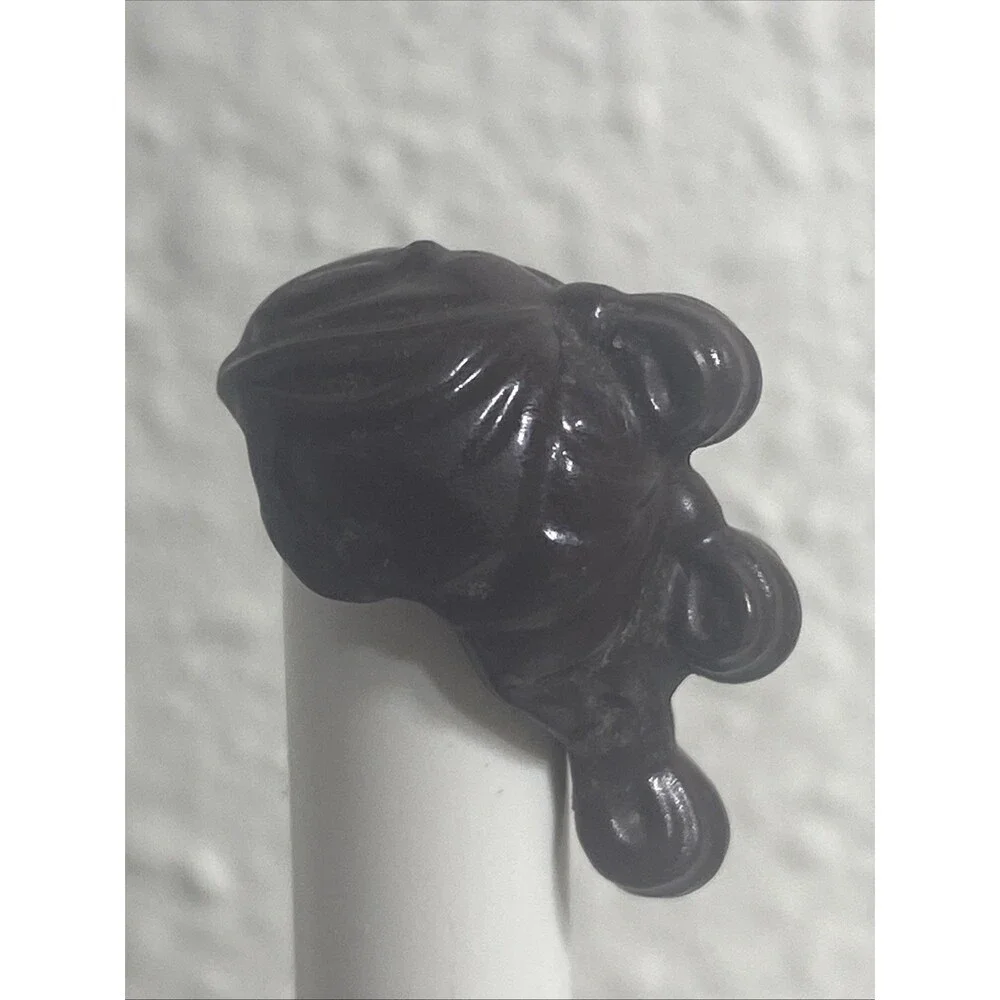 Lego Minifigure Hair Rey Ponytail Tied Sections Dark Brown Star Wars